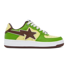 베이프 BAPE SSENSE Exclusive Green Sta Sneakers 231546M237021