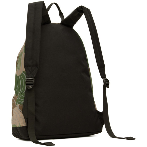  베이프 BAPE Green Layered Line Camo Shark Backpack 232546M166000