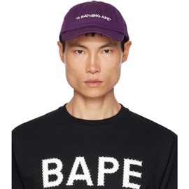 베이프 BAPE Purple A Bathing Ape Cap 232546M139002