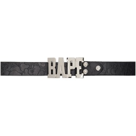 베이프 BAPE Black Solid Camo Belt 232546M131001