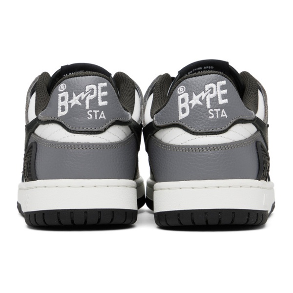  베이프 BAPE White & Black SK8 STA #5 M1 Sneakers 232546M237032