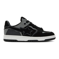 베이프 BAPE Black & Gray Sk8 Sta #6 M2 Sneakers 241546F128023