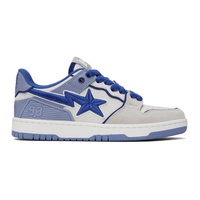 베이프 BAPE Gray & Blue STA #5 Sneakers 241546F128021