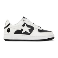 베이프 BAPE White & Black STA #6 Sneakers 241546F128036
