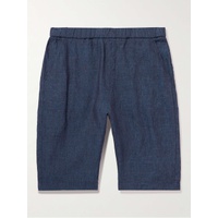 바레나 BARENA Agro Vinci Straight-Leg Cotton and Linen-Blend Drawstring Shorts 1647597307307431