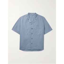 바레나 BARENA Bagolo Camp-Collar Crinkled Cotton-Poplin Shirt 1647597323793477