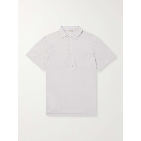  바레나 BARENA Spilo Garment-Dyed Cotton-Jersey Polo Shirt 1647597323793550