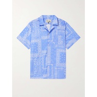 BATHER Camp-Collar Bandana-Print Cotton Shirt 1647597302303732