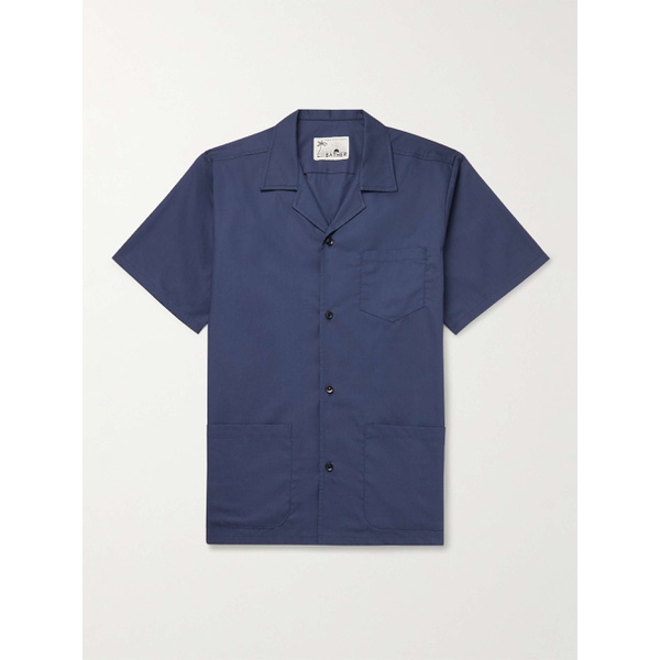  BATHER Traveler Camp-Collar Cotton-Blend Poplin Shirt 1647597302303730