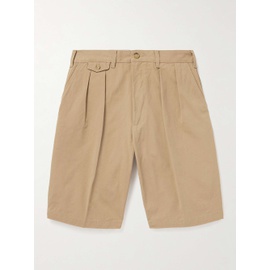 빔즈 플러스 BEAMS PLUS Wide-Leg Pleated Cotton-Twill Shorts 1647597295263234