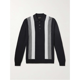 빔즈 플러스 BEAMS PLUS Striped Knitted Polo Shirt 1647597330863612