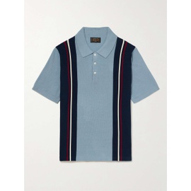 빔즈 플러스 BEAMS PLUS Ribbed Striped Cotton Polo Shirt 1647597330863527