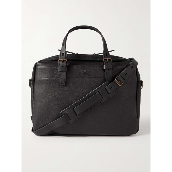  BLEU DE CHAUFFE Folder Vegetable-Tanned Textured-Leather Messenger Bag 1647597331303362