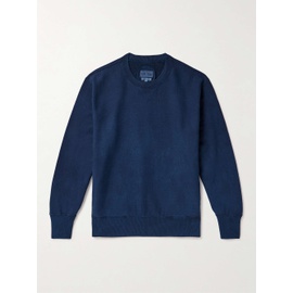 블루 블루 재팬 BLUE BLUE JAPAN Indigo-Dyed Cotton-Jersey Sweatshirt 1647597319032097