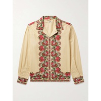 보디 BODE Winter Bouquet Camp-Collar Floral-Print Cotton-Twill Shirt 1647597311226847