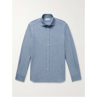 BOGLIOLI Slim-Fit Cutaway-Collar Cotton-Chambray Shirt 1647597306985420