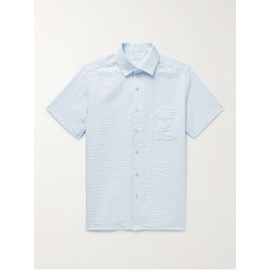 BOGLIOLI Pinstriped Cotton-Seersucker Shirt 1647597306985411