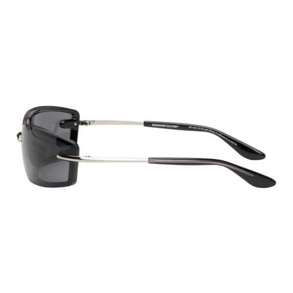  BONNIE CLYDE Black & Silver Bambi Sunglasses 232067F005028