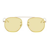 BONNIE CLYDE Gold Traction Sunglasses 241067F005001