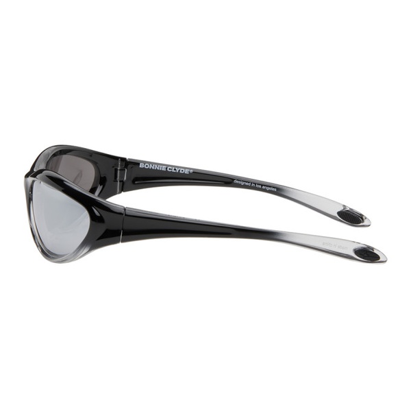  BONNIE CLYDE SSENSE Exclusive Black & Transparent Angel Sunglasses 241067F005045
