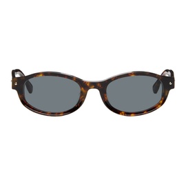 BONNIE CLYDE SSENSE Exclusive Brown Rollercoaster Sunglasses 241067F005044
