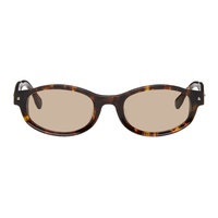 BONNIE CLYDE SSENSE Exclusive Brown Rollercoaster Sunglasses 241067F005043