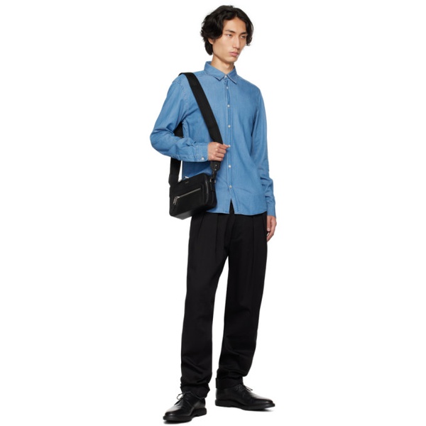  BOSS Blue Slim-Fit Shirt 232085M192005