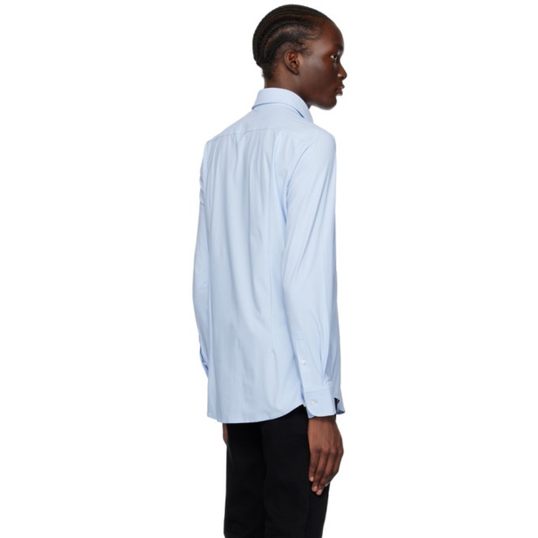  BOSS Blue Slim-Fit Shirt 232085M192001