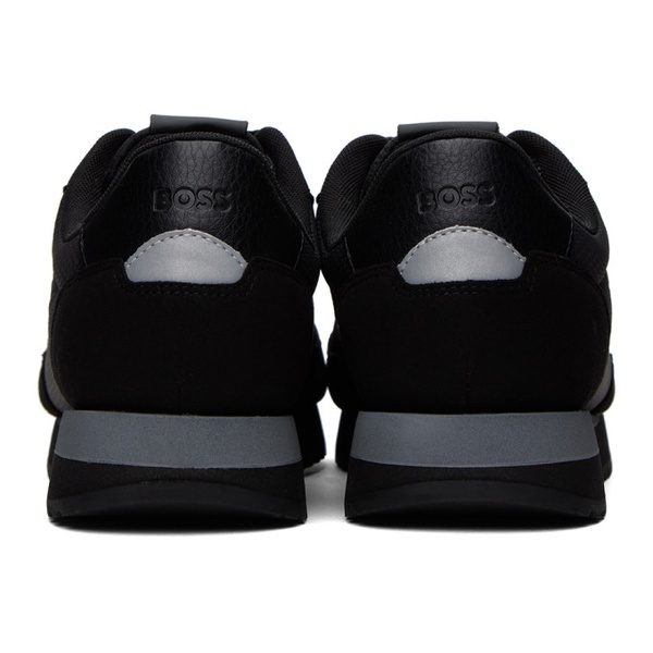  Black Embossed Sneakers 241085M237010