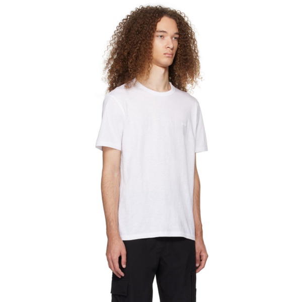  BOSS White Bonded T-Shirt 241085M213041