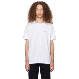 BOSS White Bonded T-Shirt 241085M213043