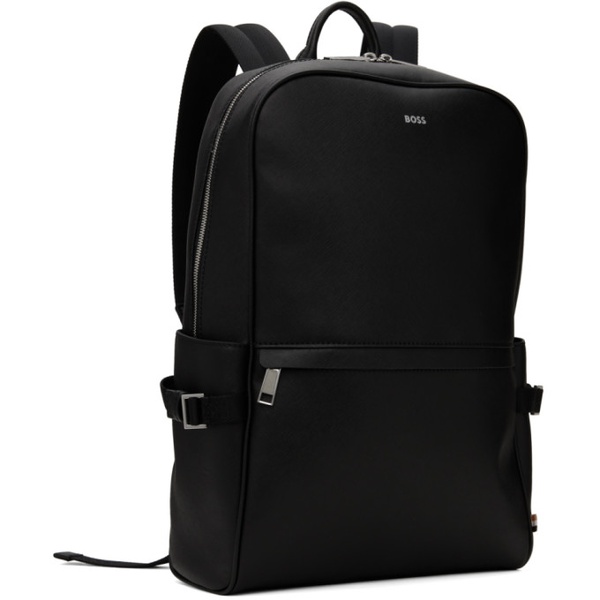  BOSS Black Structured Backpack 241085M166010