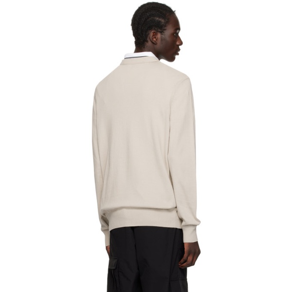  BOSS Beige Regular-Fit Sweater 241085M201003