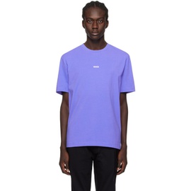 BOSS Purple Bonded T-Shirt 241085M213039