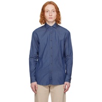 BOSS Blue Slim-Fit Denim Shirt 241085M192018