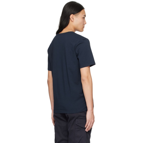  BOSS Navy Embroidered T-Shirt 241085M213000