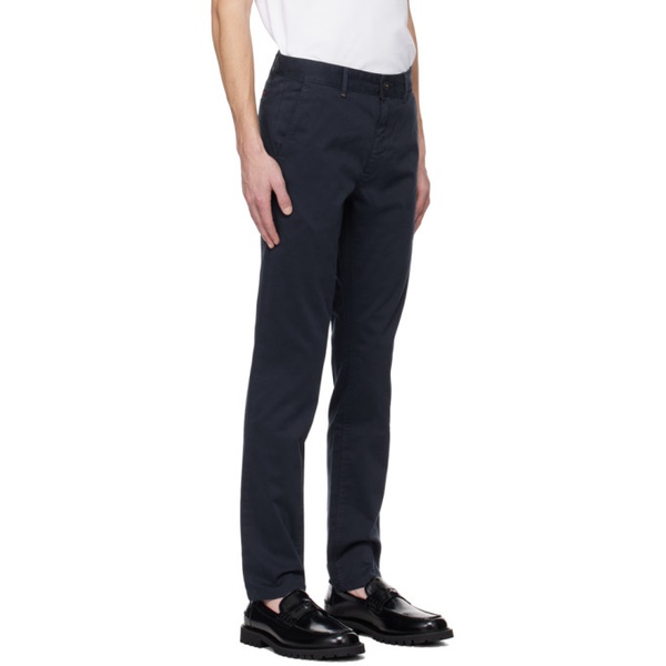  BOSS Navy Slim-Fit Trousers 241085M191005