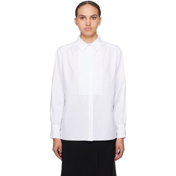  BOSS White Paneled Shirt 241085F109001