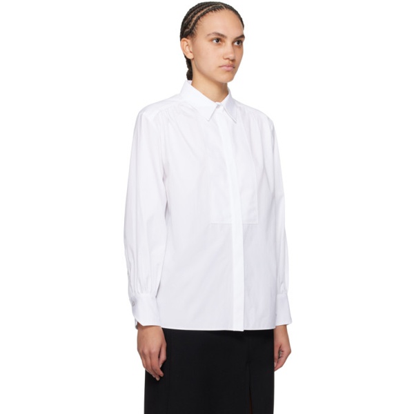  BOSS White Paneled Shirt 241085F109001