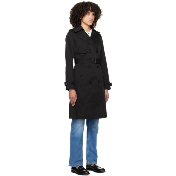  BOSS Black Buckled Trench Coat 241085F067000