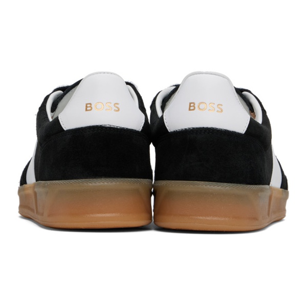  BOSS Black Suede Sneakers 241085M237037