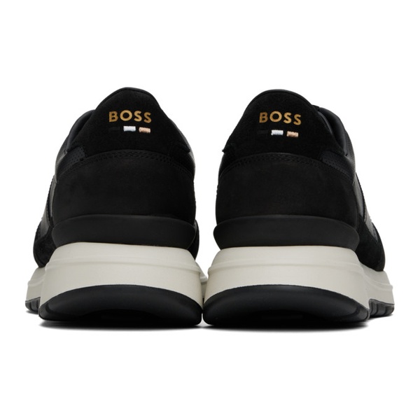  BOSS Black Paneled Sneakers 241085M237063