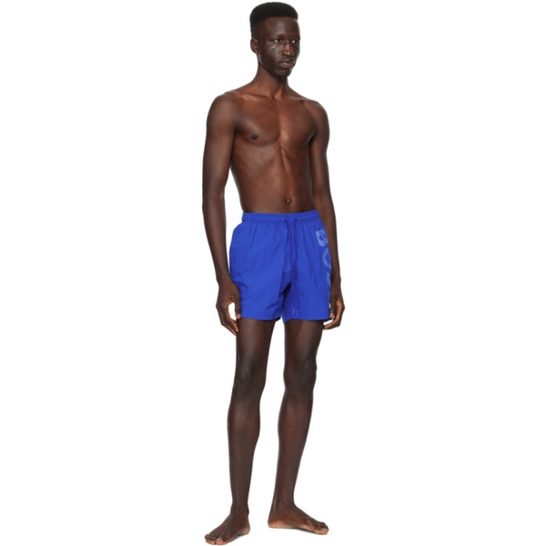  BOSS Blue Quick-Drying Swim Shorts 241085M208018