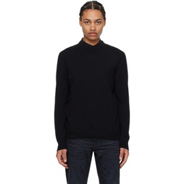 BOSS Black Embroidered Sweater 241085M201010