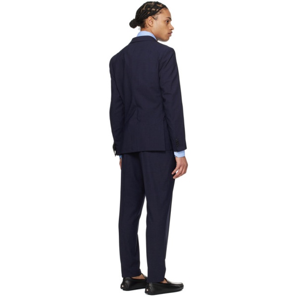  BOSS Navy Slim-Fit Suit 241085M196004