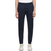 BOSS Navy Embroidered Sweatpants 241085M190020