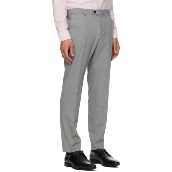  BOSS Gray Slim-Fit Suit 241085M196003