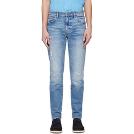BOSS Blue Faded Jeans 241085M186012