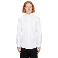 BOSS White Spread Collar Shirt 232085M192026