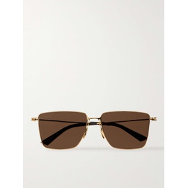 보테가 베네타 BOTTEGA VENETA EYEWEAR D-Frame Gold-Tone Sunglasses 1647597324193359